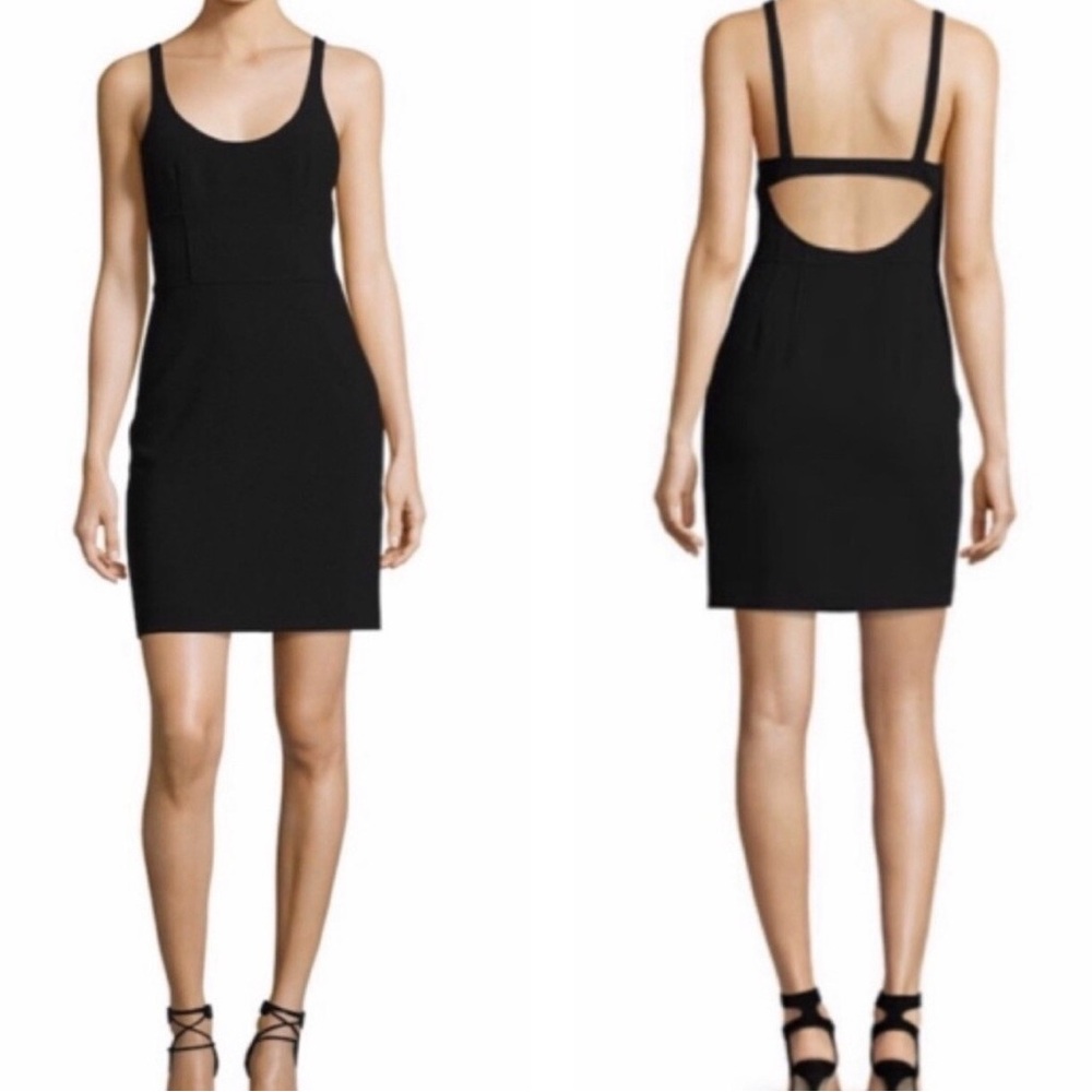 Elizabeth and James Black Backless Dress